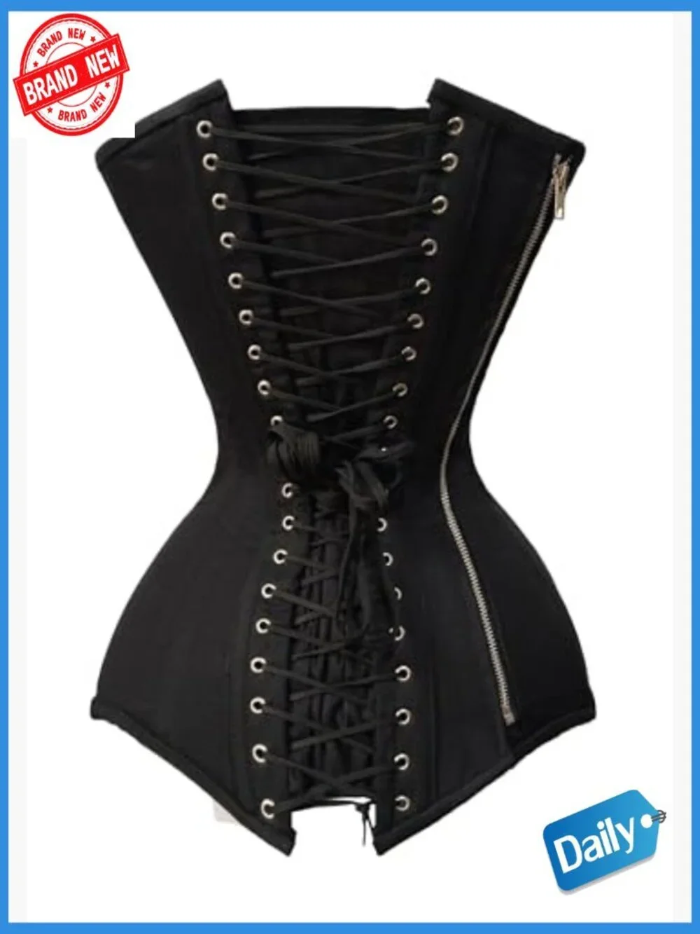 Heavy Duty Overbust Waist Training Corset, 26 Steel Bones, Hourglass Shaper